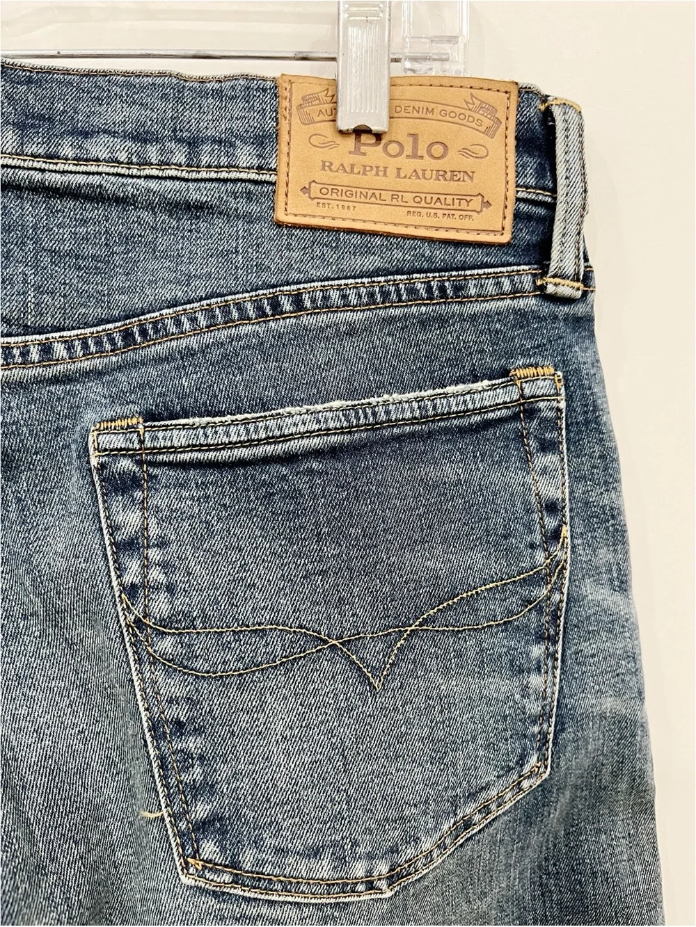 Polo Ralph Lauren Sullivan Slim Straight Jeans Men’s 32x30 Blue Wash Denim